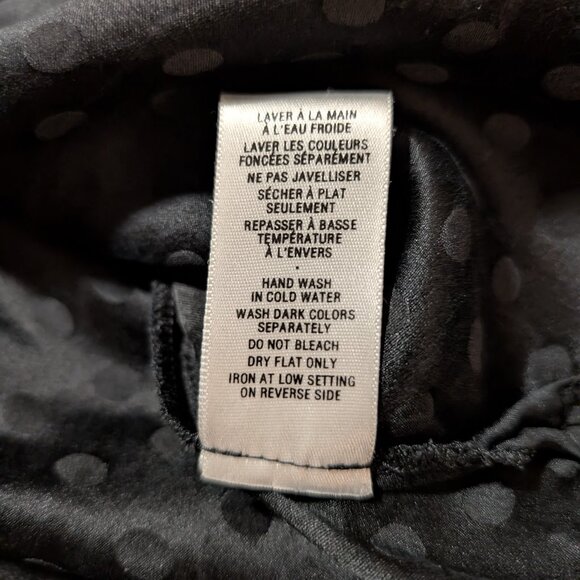 Jacob sleeveless silk polka dot top black size XS - Picture 15 of 16